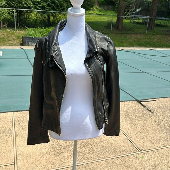 All Saints Black Leather Jacket